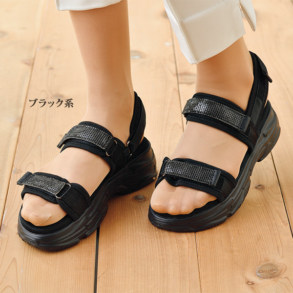 キットソン 軽量キラキラ2本ベルトサンダル Kitson LA