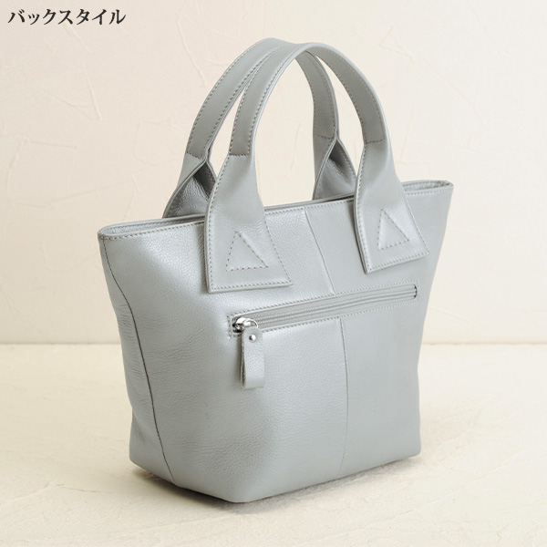 ソフト牛革手提げバッグ