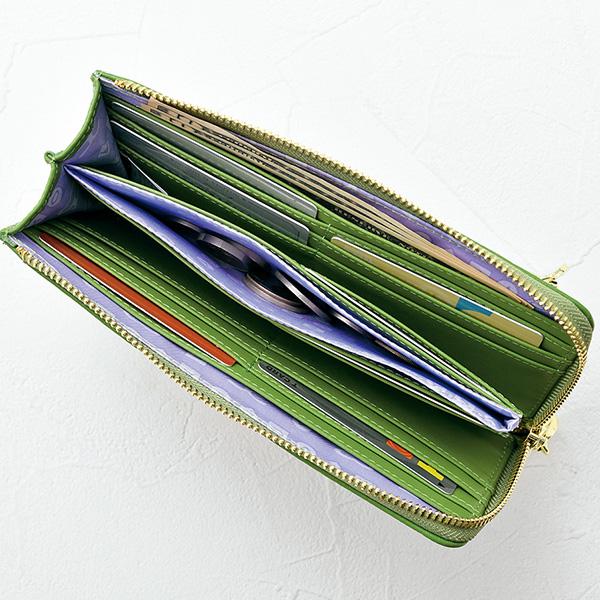 サボイ 牛革L字ファスナー長財布 SAVOY