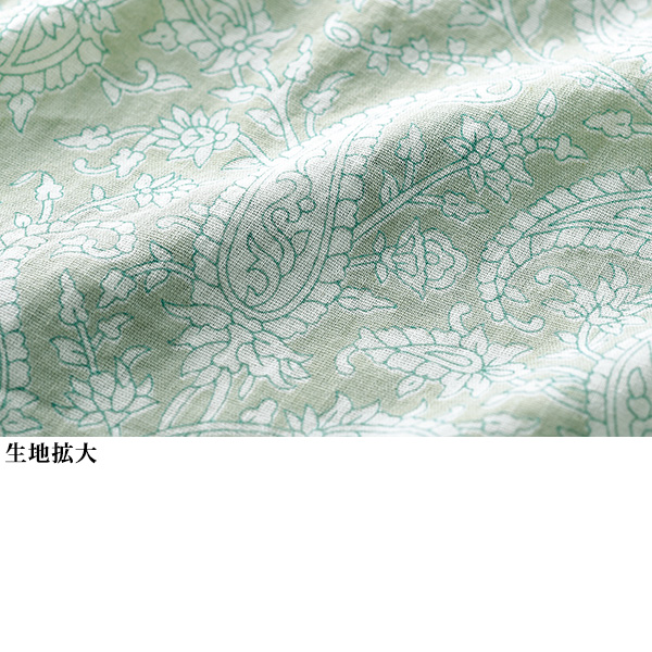 綿100％ガーゼプリントチュニック