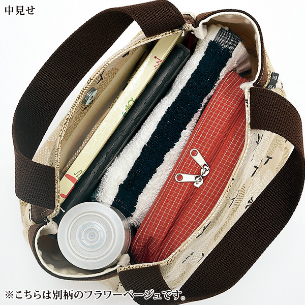日本製プリント素材 手提げバッグ パンダ