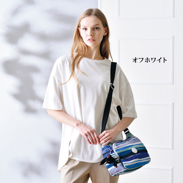 接触冷感 綿混デザインプルオーバー