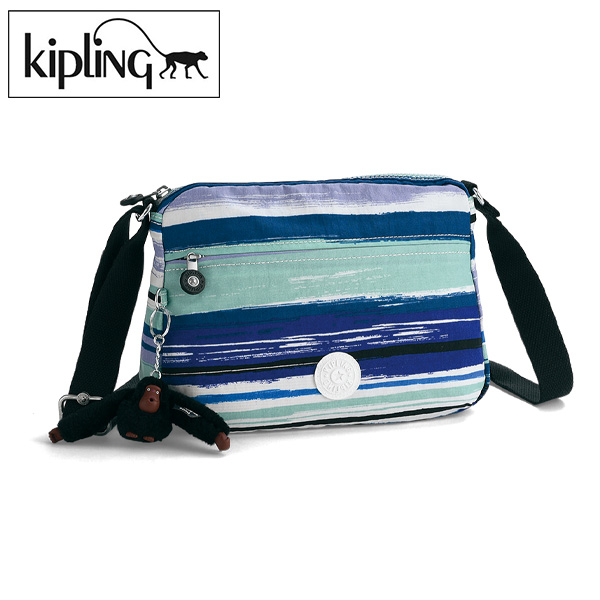 キプリング ボーダー柄ショルダー CORA kipling