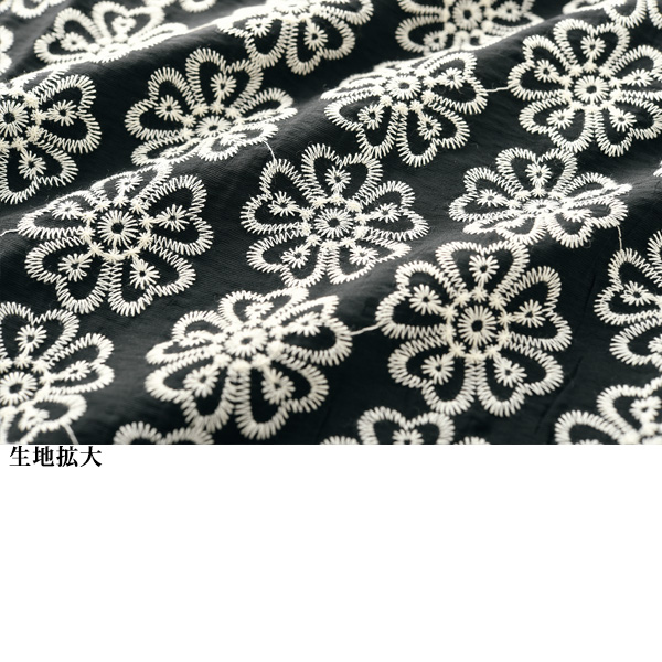 刺しゅう使いプルオーバー