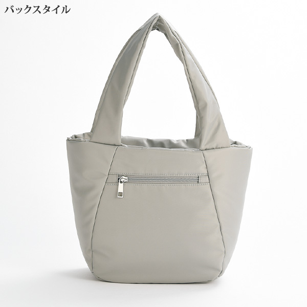 はっ水ナイロン コロンとした手提げバッグ