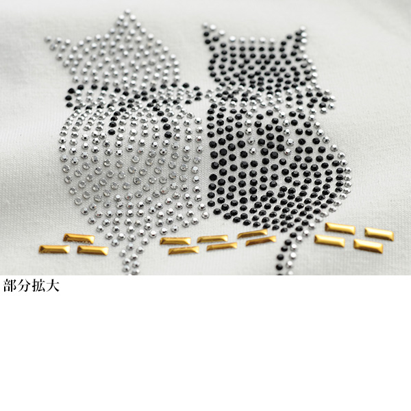 きらきら猫モチーフスキッパー 2色組◎