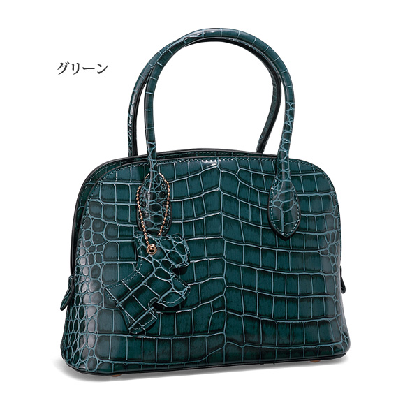 クロコ型押し2WAYミニ手提げ