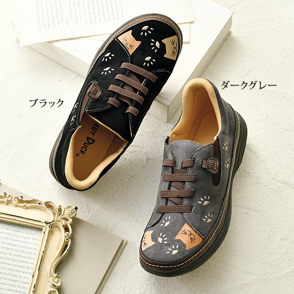 スルッ！と履けるかわいいシューズ・キャットモチーフ