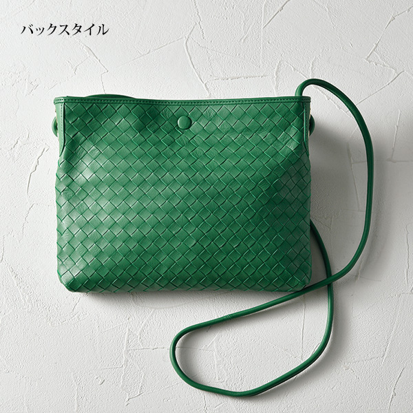 ピュア モエナ イタリア製シープスキン メッシュショルダーバッグ Pua Moena