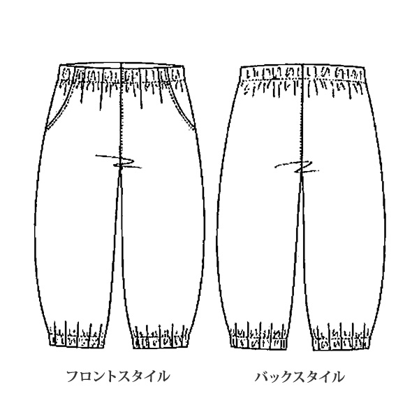 ポンチ素材バルーンパンツ / 大きいサイズ M L LL 3L