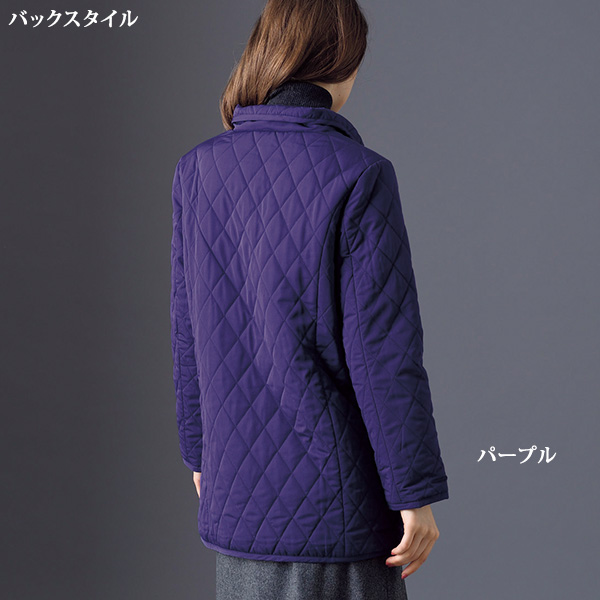裏プリント中わたキルトブルゾン