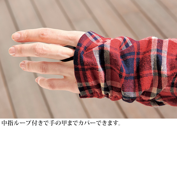 甲まですっぽりネルシャツパーカー 大きいサイズ M L LL 3L