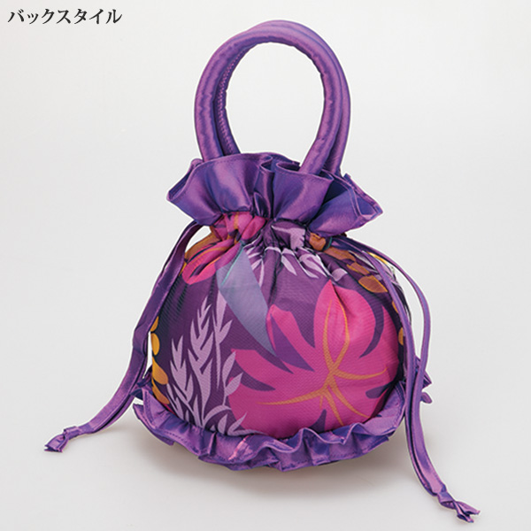 バラの巾着バッグ