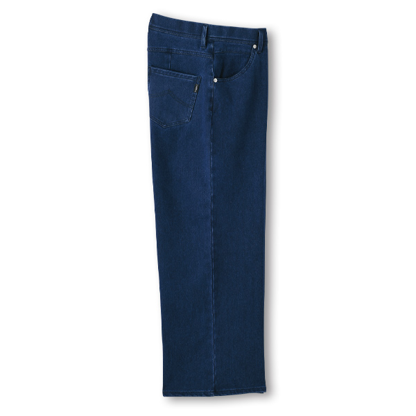 ニューヨークスター・ボブソン 裏起毛ニット セミワイドデニムパンツ NEW YORK STARS BOBSON 大きいサイズ S M L LL 3L