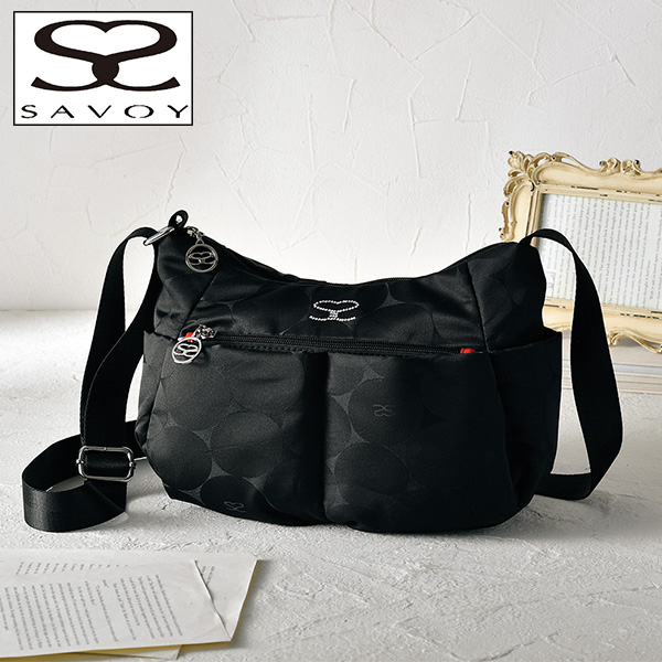 サボイ ラインストーン使い バルーン柄ショルダーバッグ SAVOY