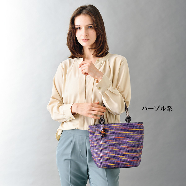 笹井源商店 レインボーメッシュトートバッグ