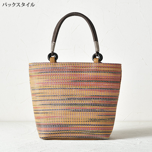 笹井源商店 レインボーメッシュトートバッグ