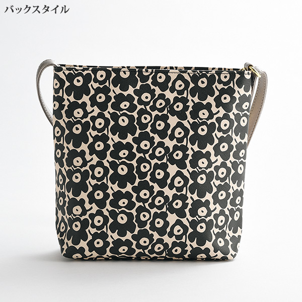 小花プリントモノトーン ショルダーバッグ