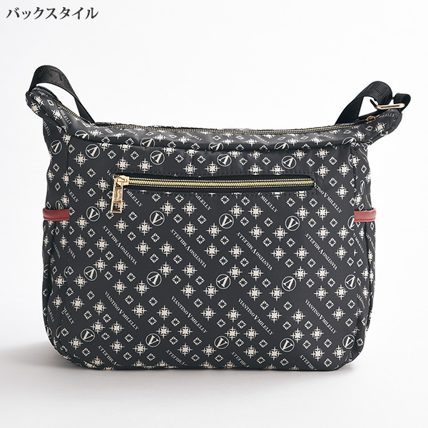 はっ水加工 ロゴプリントショルダーバッグ