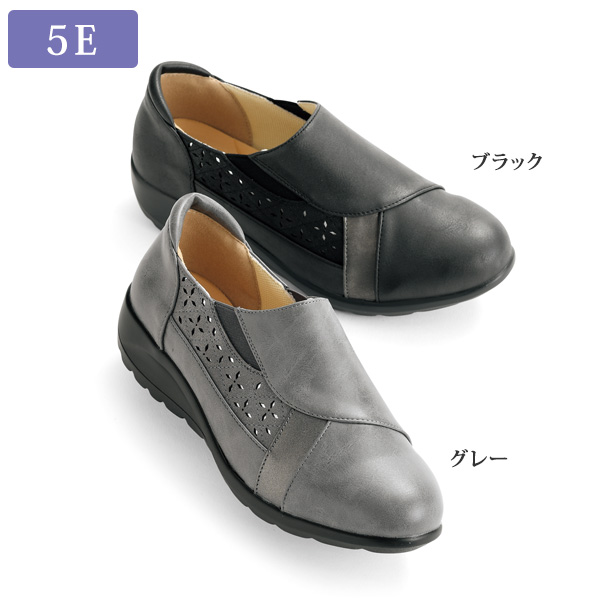 5E カットワークコンビ ウォーキングシューズ