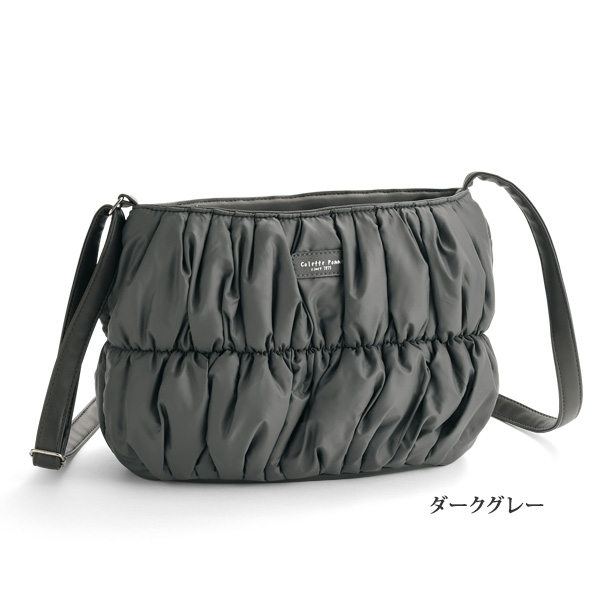 ふわふわシャーリングショルダーバッグ