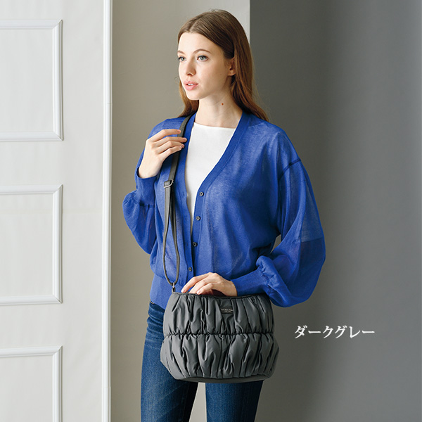 ふわふわシャーリングショルダーバッグ