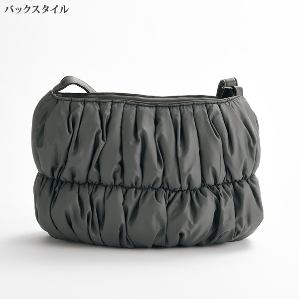 ふわふわシャーリングショルダーバッグ