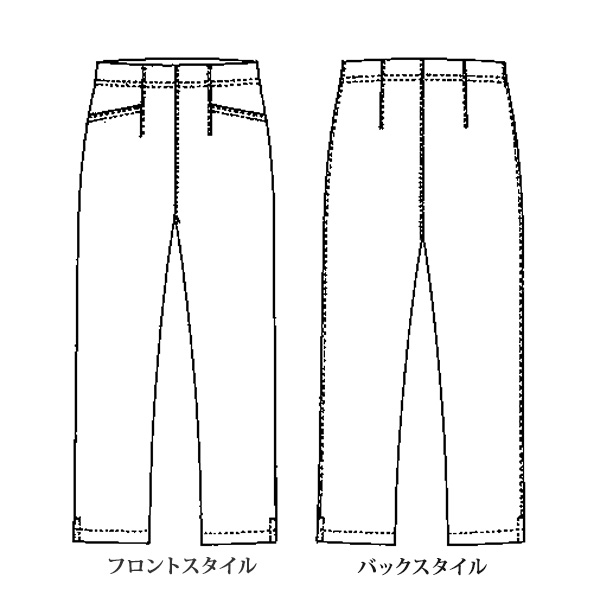 京プリント ボタニカル柄パンツ 大きいサイズ M L LL 3L