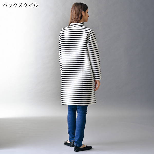 パイル裏起毛ハイネックカットソーワンピース