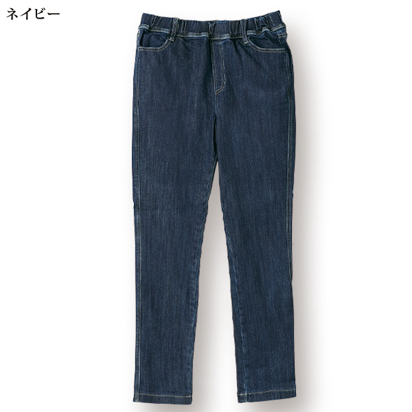 暖か素材デニムパンツ 股下65cm 大きいサイズ M L LL 3L