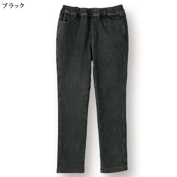 暖か素材デニムパンツ 股下65cm 大きいサイズ M L LL 3L