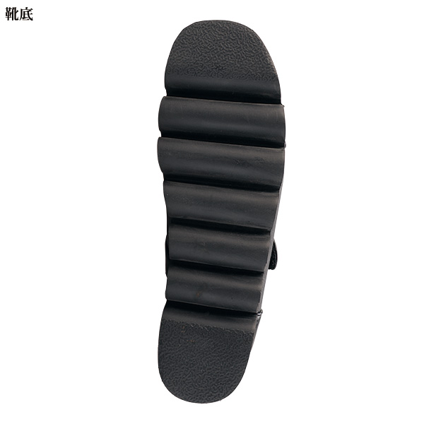 ビジュー付 厚底甲ベルト ウォーキングシューズ