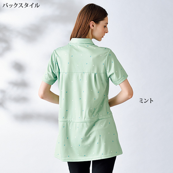 フィラ UV飛柄プリント ポロチュニック FILA