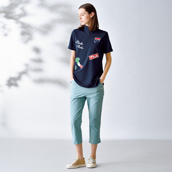 フィラ UVストレッチサッカークール コンフォートカプリパンツ FILA / 大きいサイズ M L LL 3L