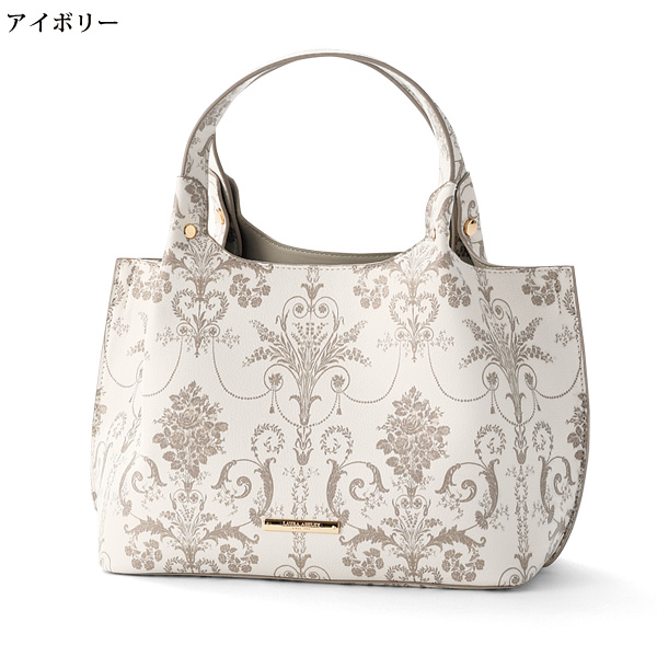ローラアシュレイ ボタニカルプリント手提げ LAURA ASHLEY
