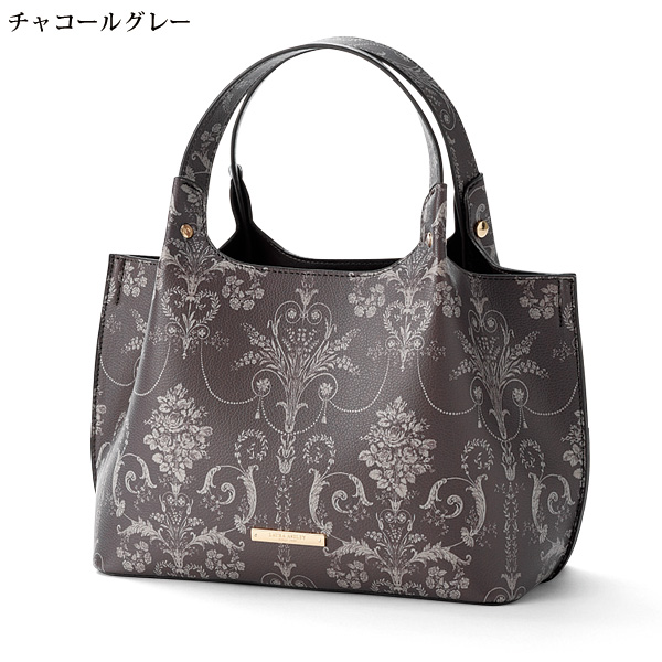 ローラアシュレイ ボタニカルプリント手提げ LAURA ASHLEY