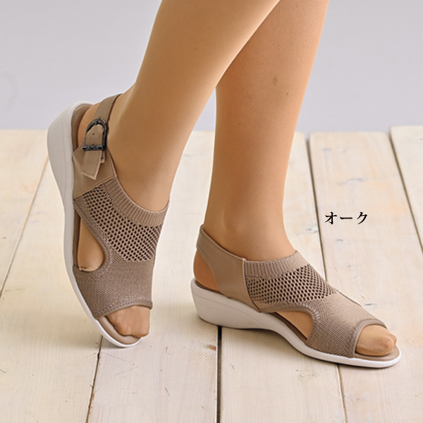 ストレッチメッシュ バックバンドサンダル