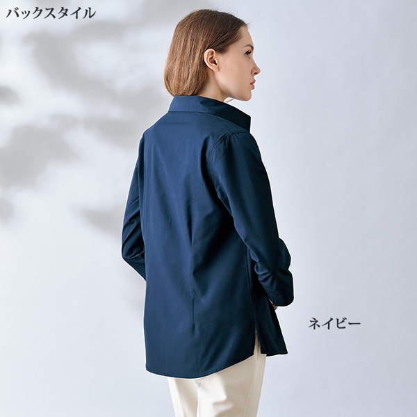 胸元レース使い7分袖ブラウス 大きいサイズ M L LL 3L