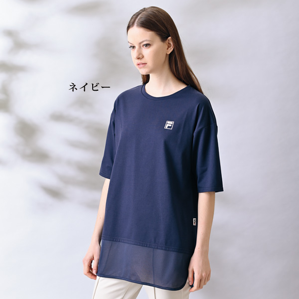 フィラ 裾メッシュ使いチュニック FILA