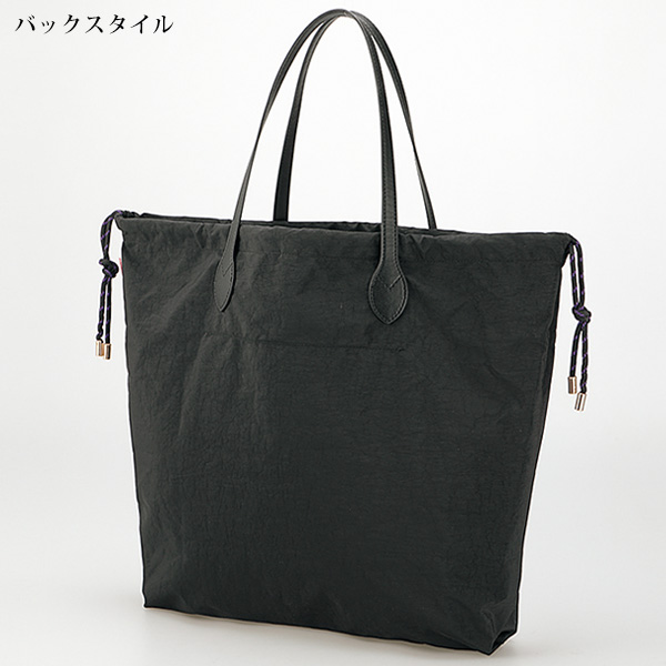 刺しゅう使いレザーハンドルバッグ 椿柄
