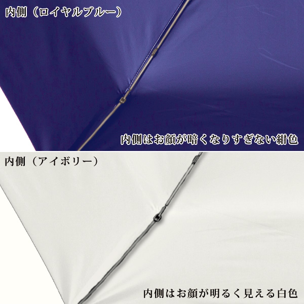 晴雨兼用まるで木陰折り畳み傘 ダマスク柄