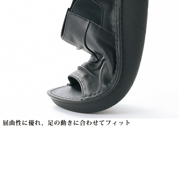 牛革クラウドソール厚底シャーリングシューズ herb