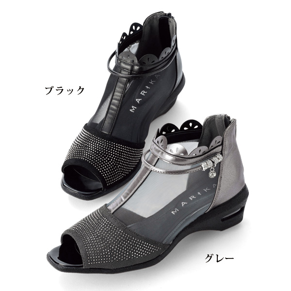 エアソールバックファスナーエレガスサマーブーツ