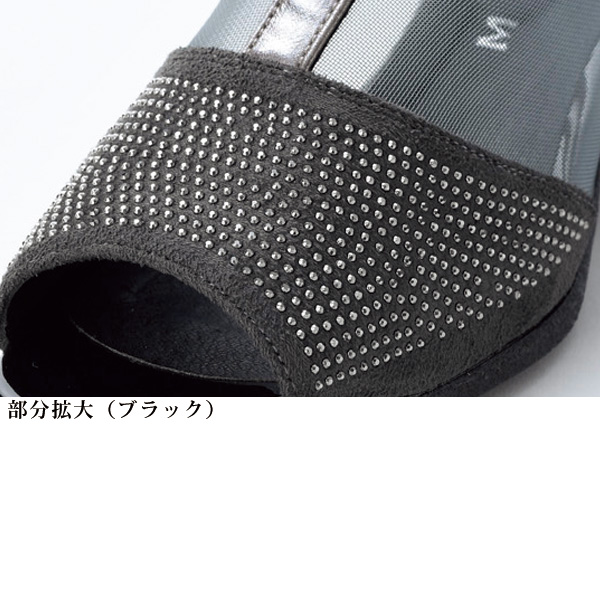エアソールバックファスナーエレガスサマーブーツ