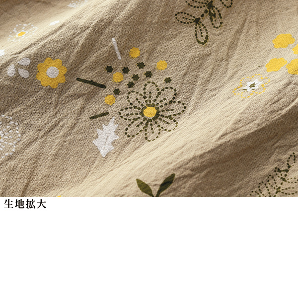 小花柄プリントブラウス