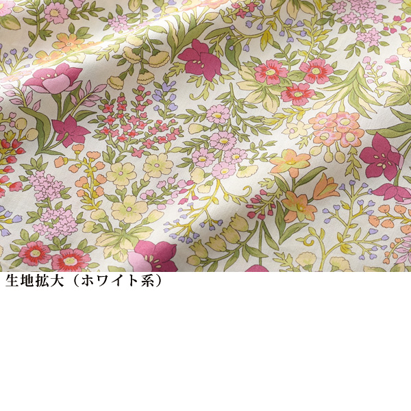 シルキーコットンギャザー使いワンピース