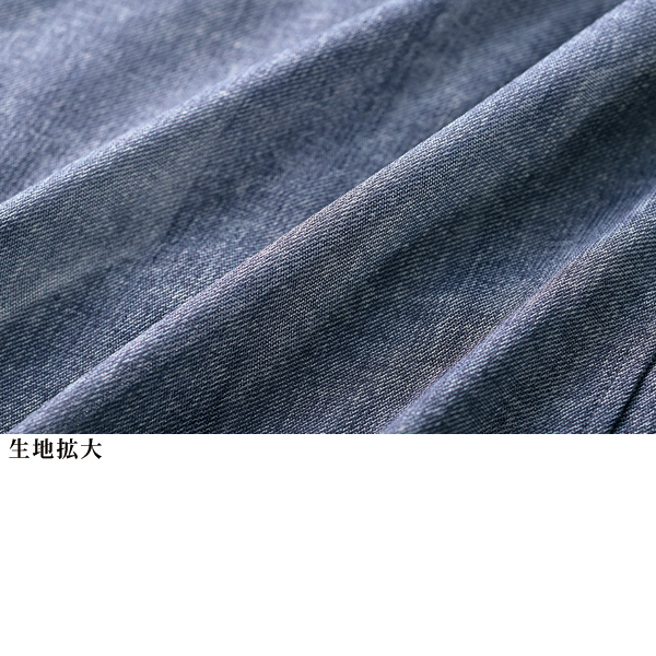 デニム柄軽やかベスト