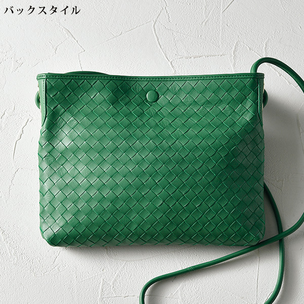 ピュア モエナ イタリア製シープスキン メッシュショルダーバッグ Pua Moena