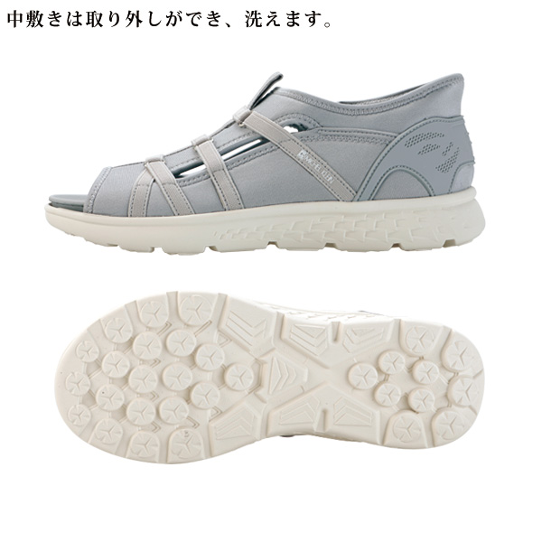 ミシェルクラン ストレートベルトするっと履けるサンダル MICHEL KLEIN