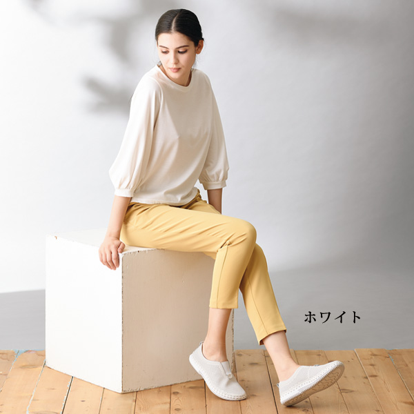 リサイクルレザー パンチング アウトステッチシューズ